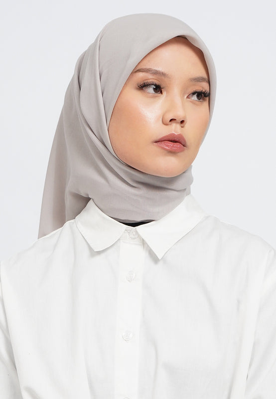 Embroidery Scarves Light Grey