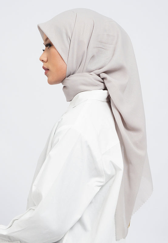 Embroidery Scarves Light Grey