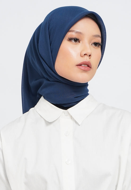 Embroidery Scarves Navy