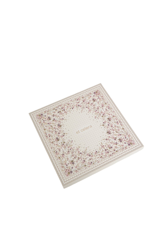 Printed Square Scarves Beige