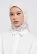 Printed Square Scarves Soft Pink