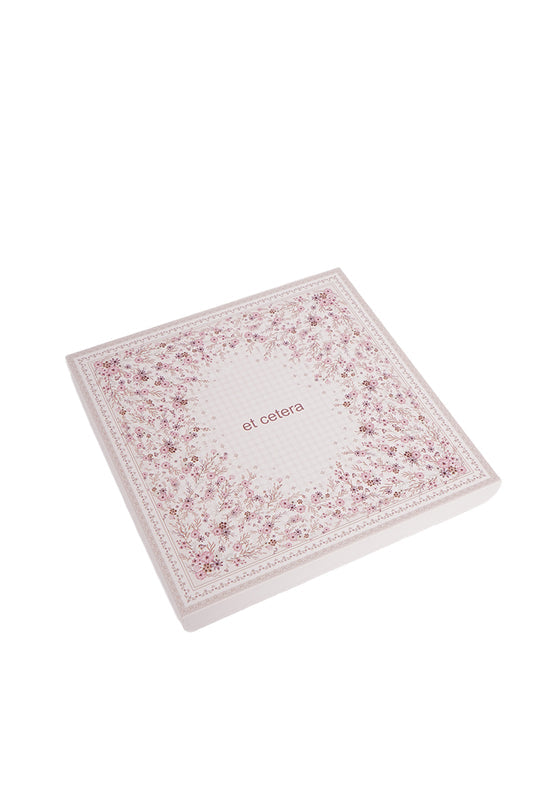 Printed Square Scarves Soft Pink