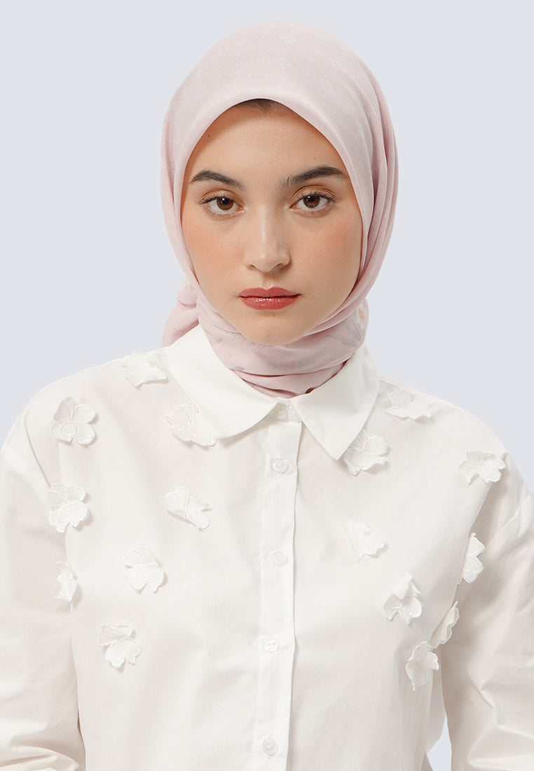 Et Cetera Printed Scarves Soft Pink