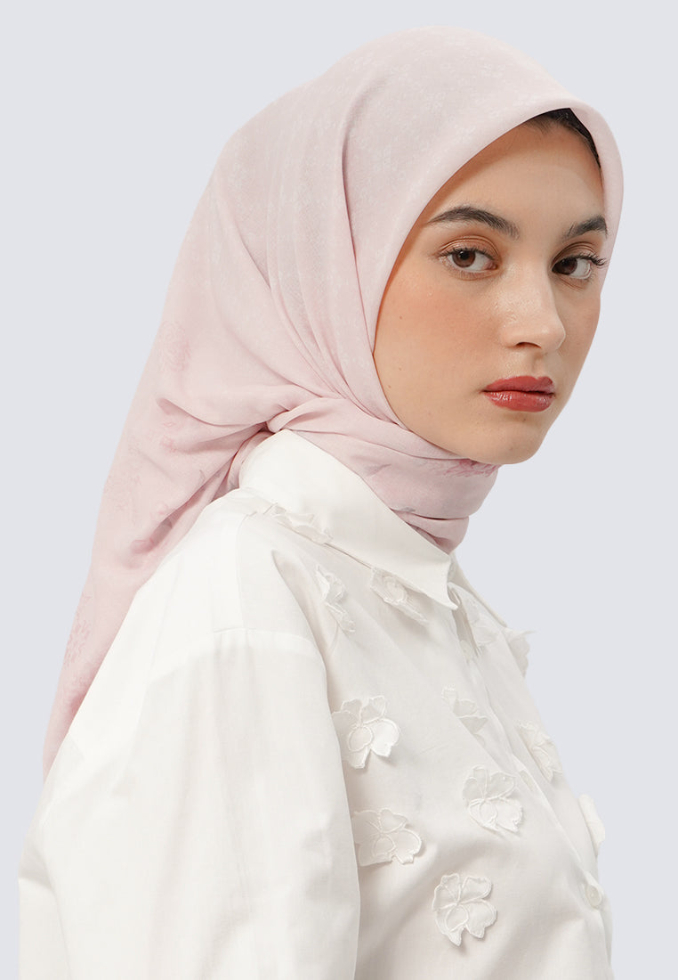 Et Cetera Printed Scarves Soft Pink