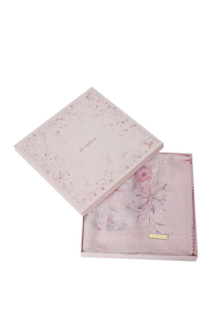 Et Cetera Printed Scarves Soft Pink