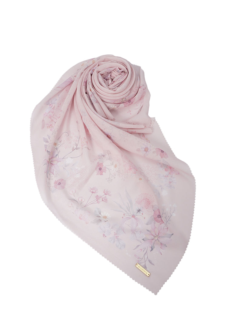 Et Cetera Printed Scarves Soft Pink