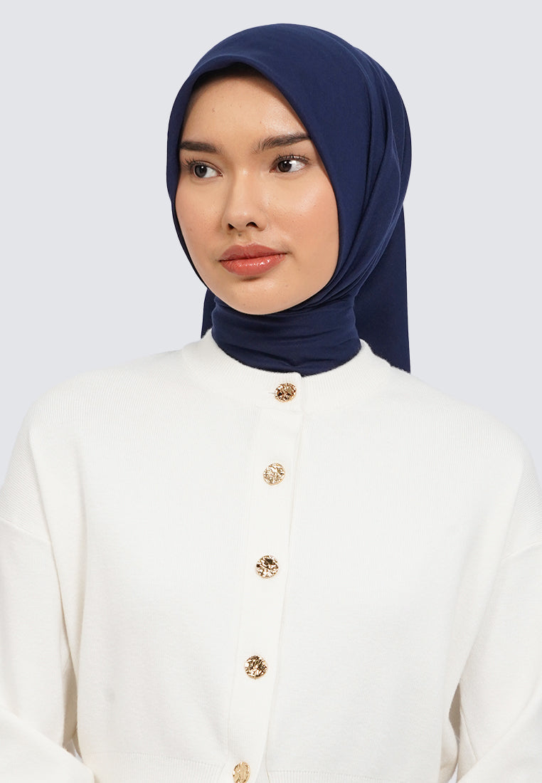 Embroidery Scarves Navy