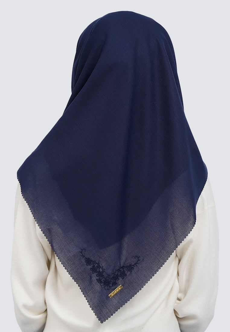 Embroidery Scarves Navy