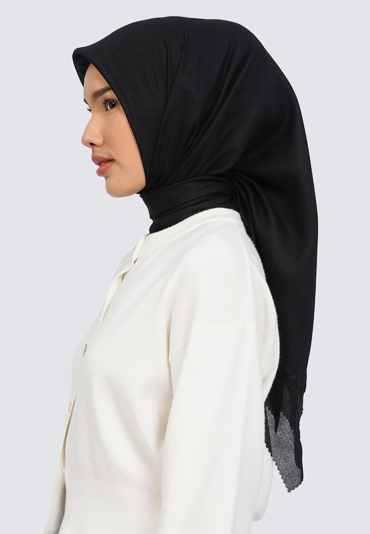 Embroidery Scarves Black