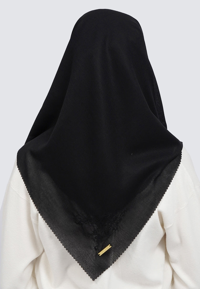 Embroidery Scarves Black