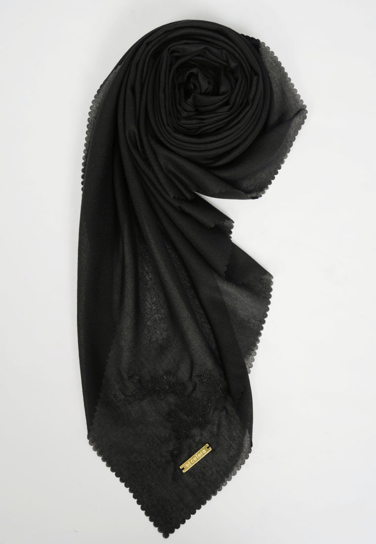 Embroidery Scarves Black