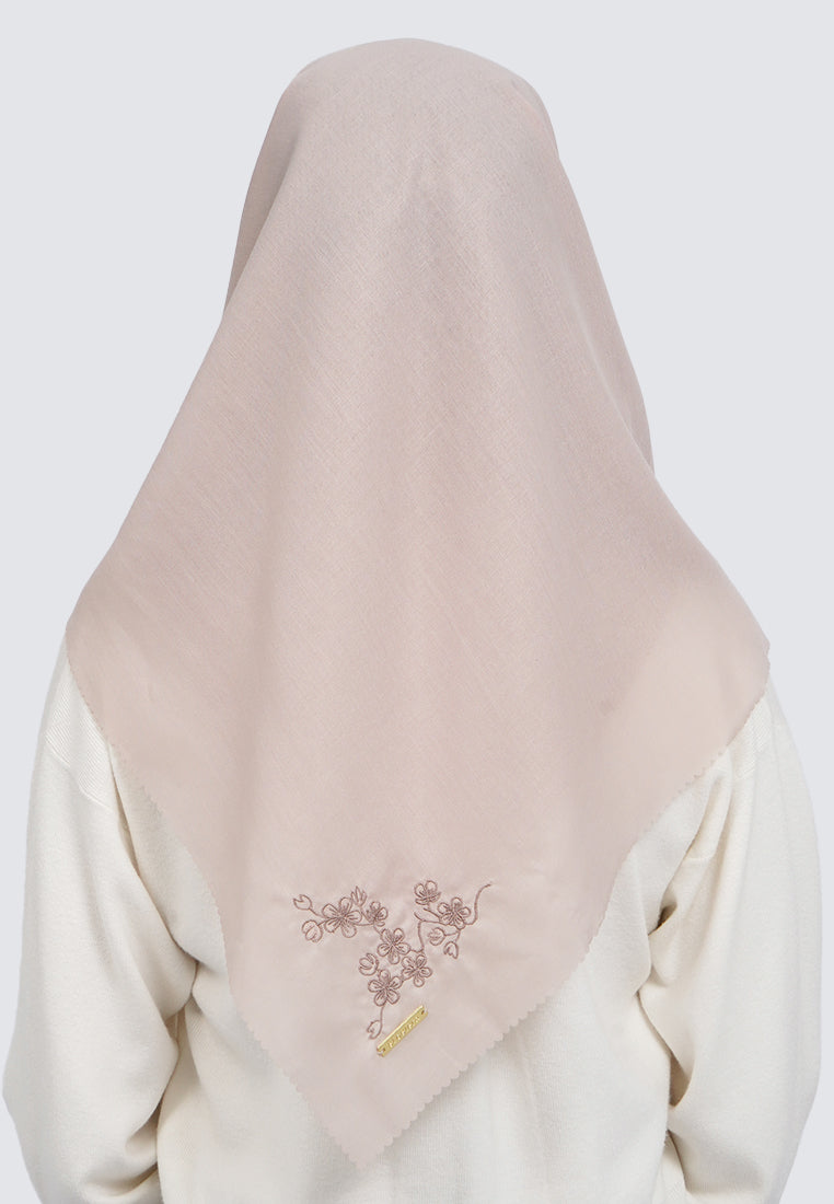 Embroidery Scarves Beige