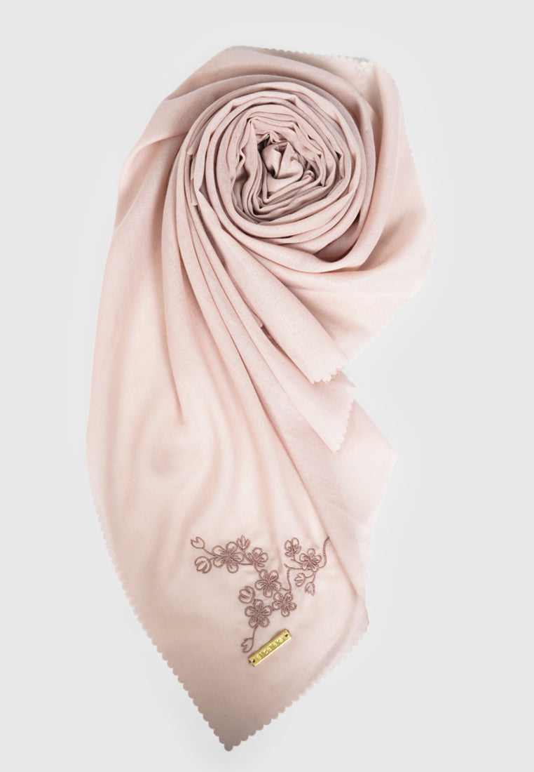Embroidery Scarves Beige