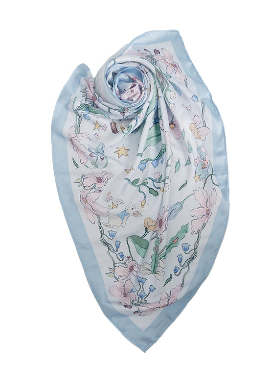 et cetera X Massicot Dusty Blue Scarf