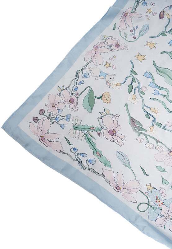 et cetera X Massicot Dusty Blue Scarf