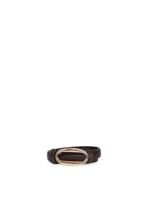 Dark Brown Oval Belt