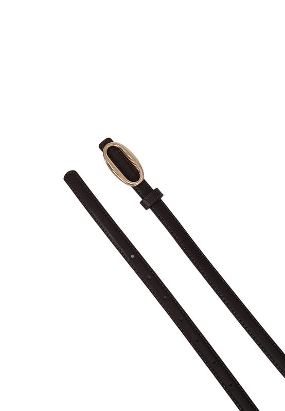 Dark Brown Oval Belt