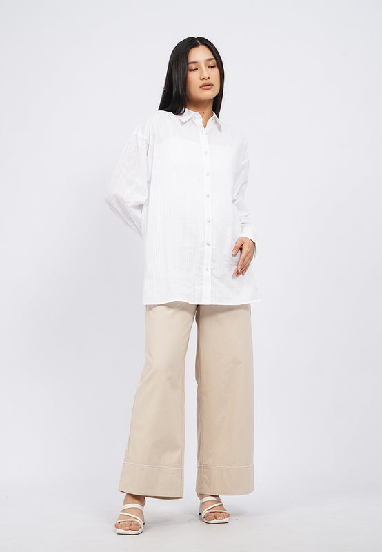 Oversized Long Sleeve Blouse