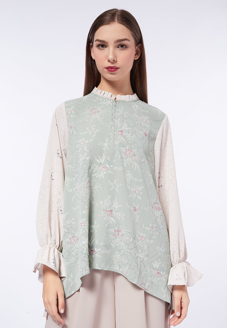 et cetera x Puru Kambera Printed Blouse