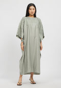 Embroidered Flowy Gamis