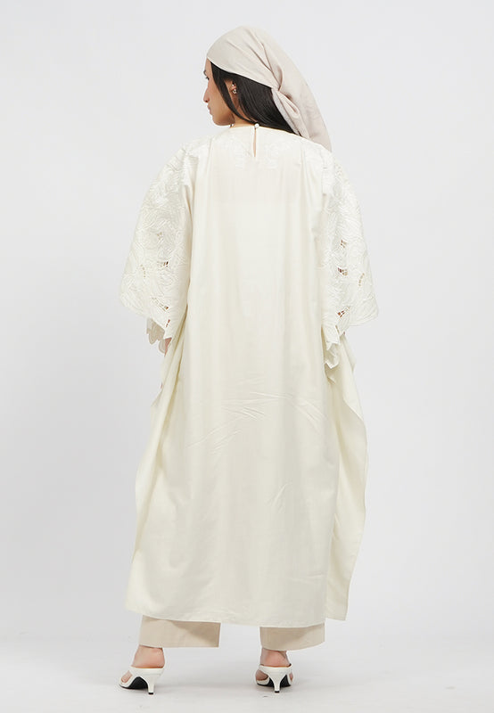 Embroidered Flowy Gamis