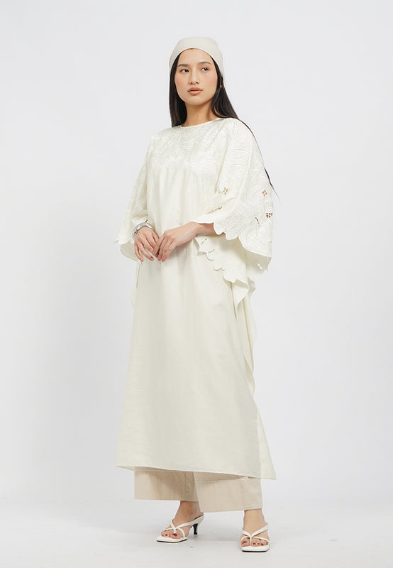 Embroidered Flowy Gamis