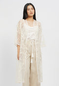 Embroidered Sheer Outer