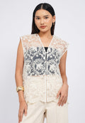 Lace Sheer Vest