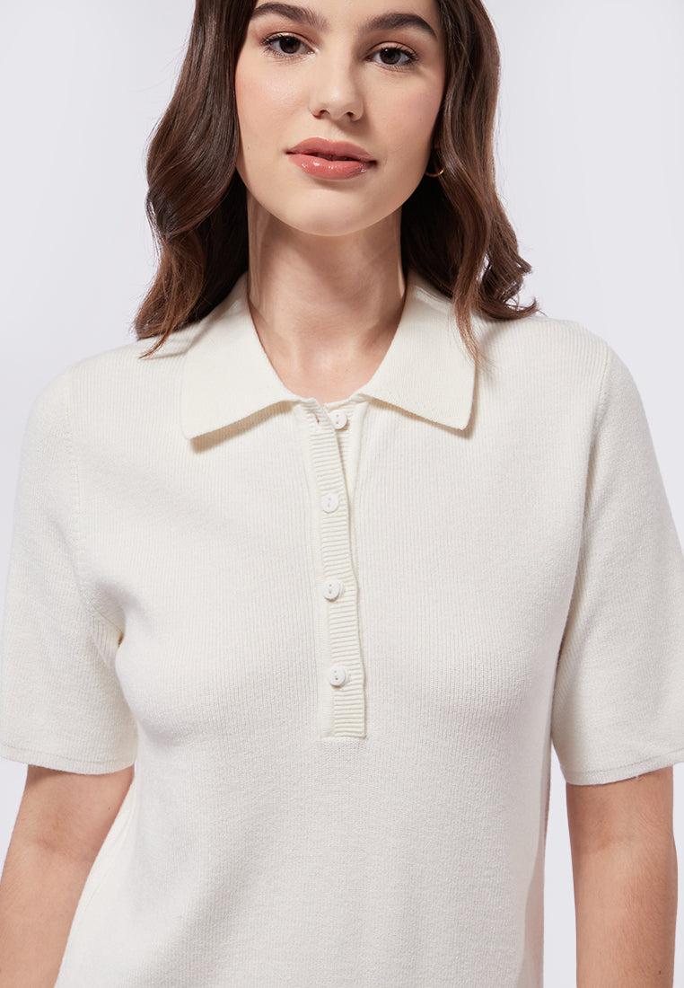 Short Sleeve Knit Midi Dress