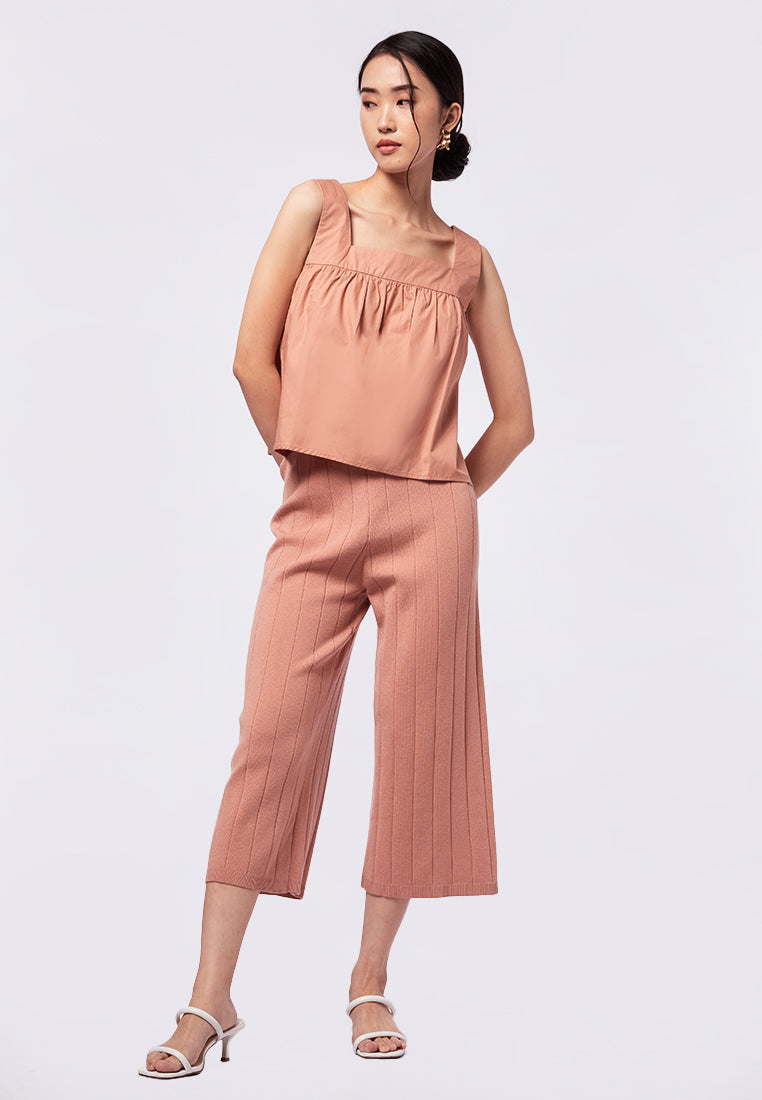 Square Neck Sleeveless Blouse