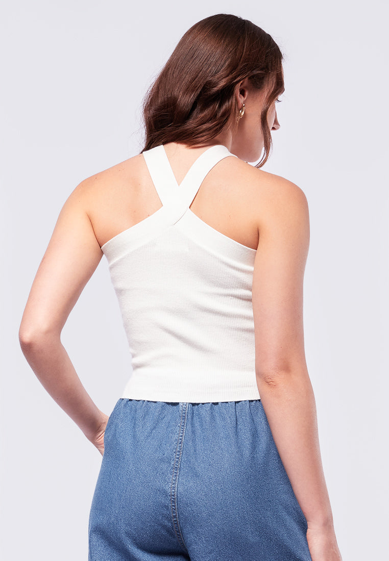 Halterneck Knit Tanktop