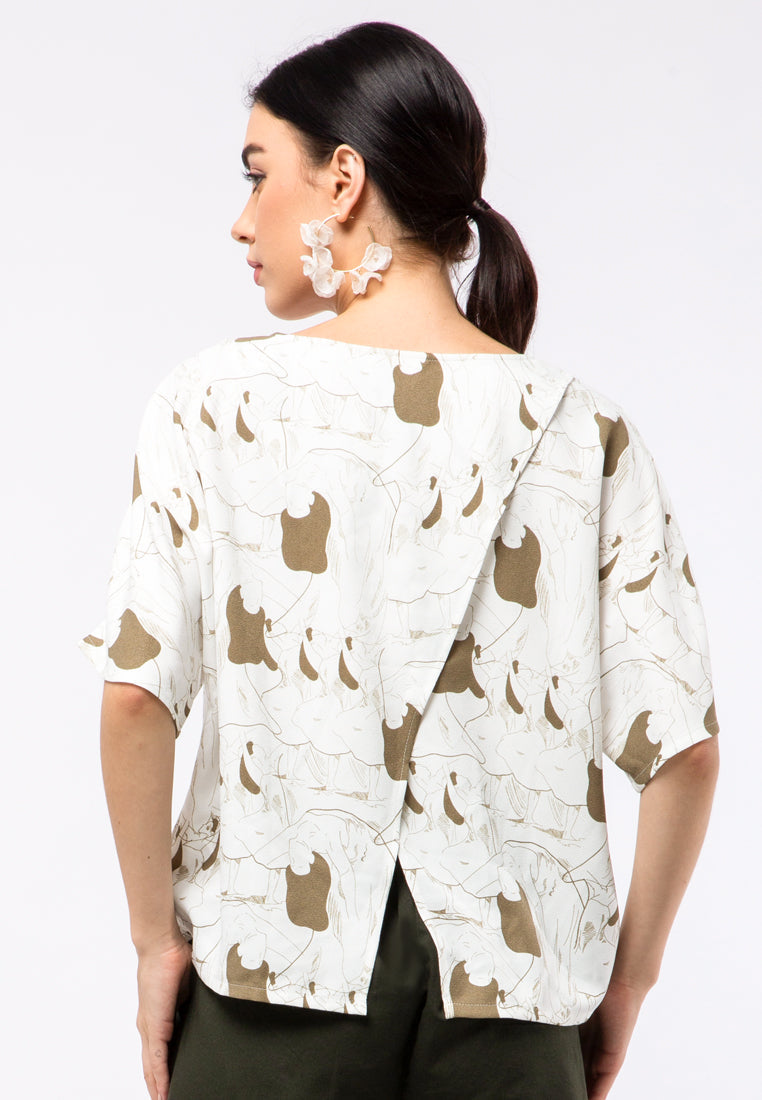 Printed Boxy Blouse