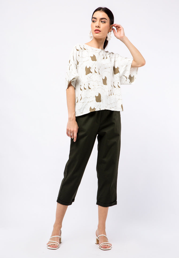 Printed Boxy Blouse