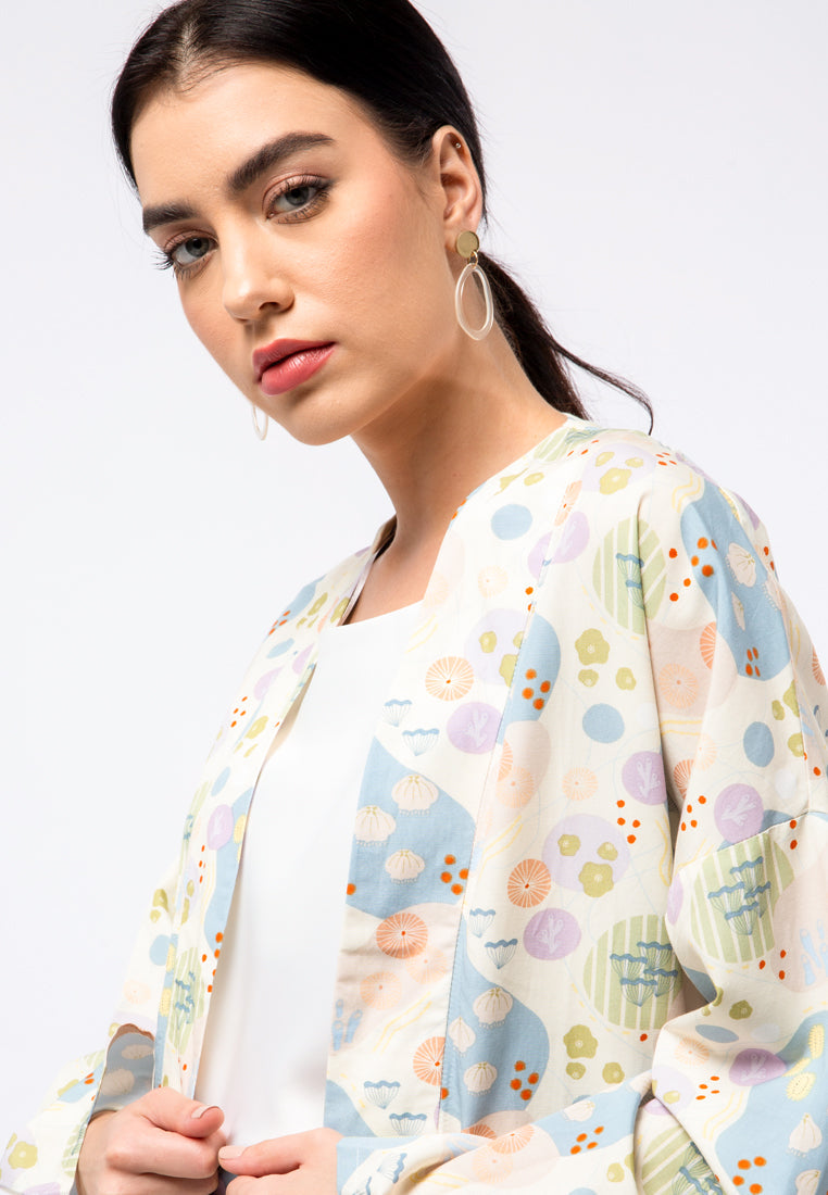 Et Cetera x Ditut Printed Loose Kimono