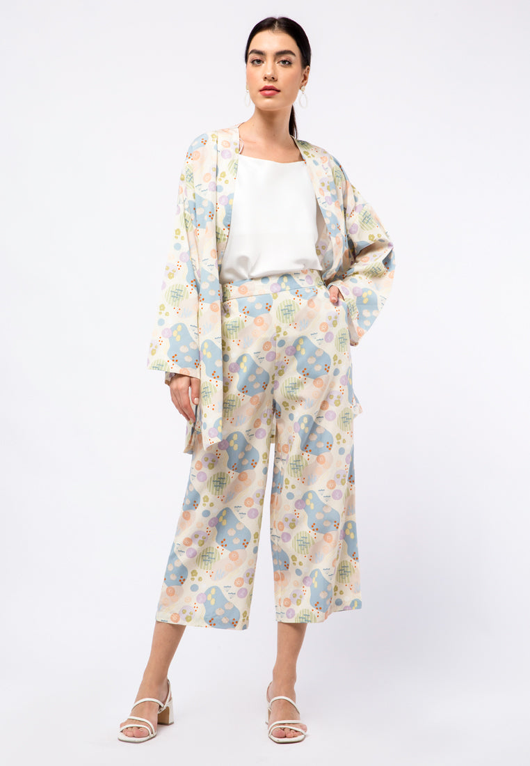 Et Cetera x Ditut Printed Loose Kimono