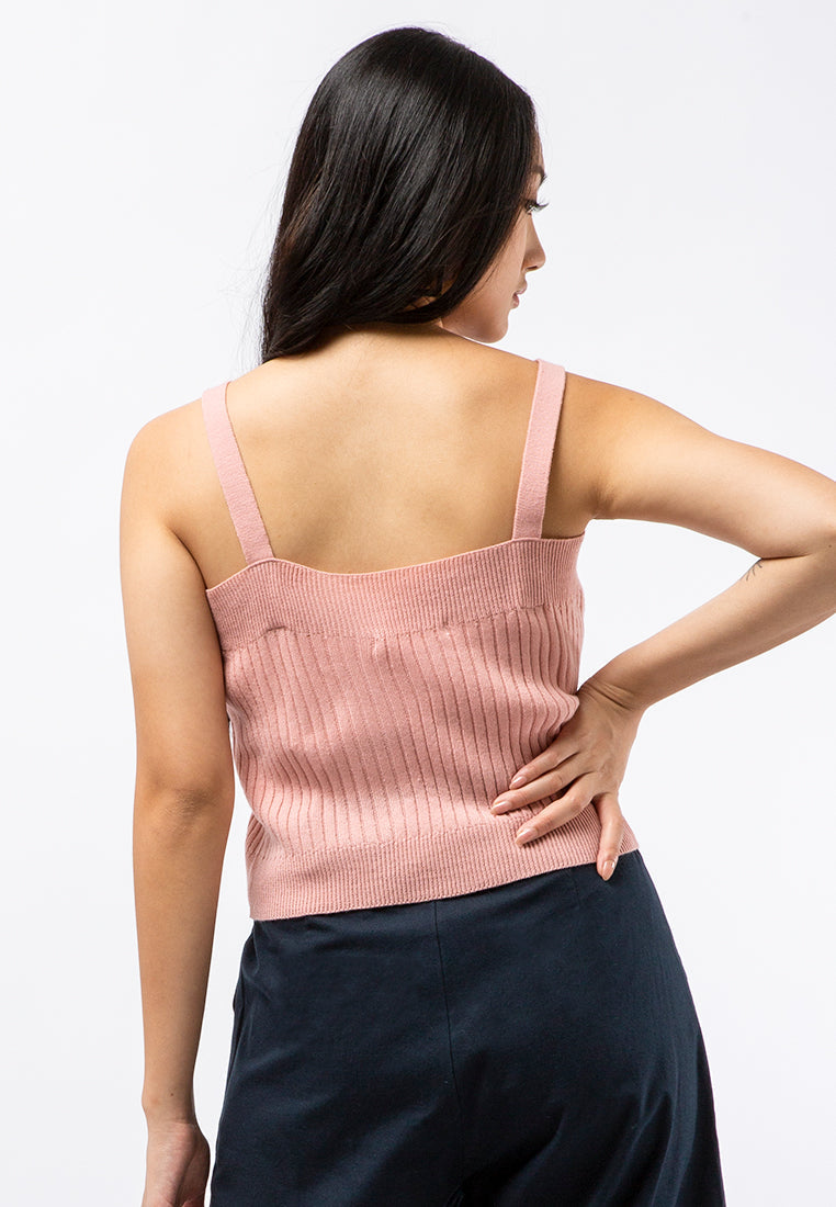 Crop Knit Sleeveless Top