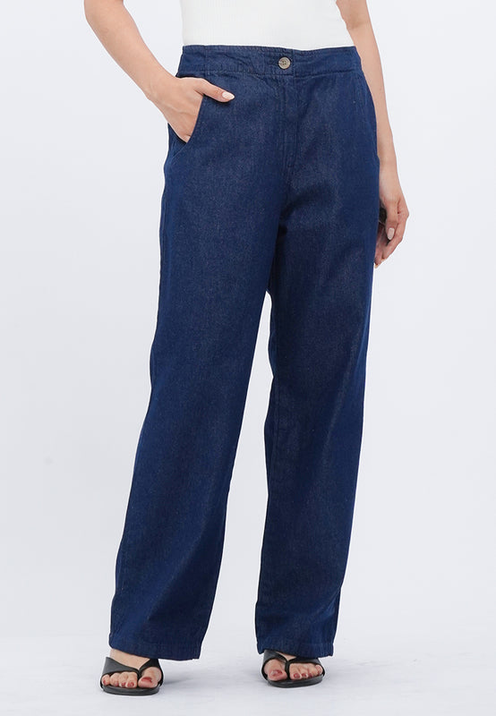 Straight Light Denim Pants