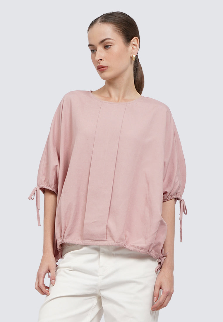 Voluminous Short Sleeve Blouse