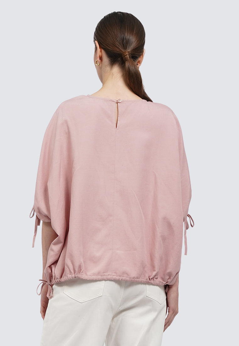 Voluminous Short Sleeve Blouse
