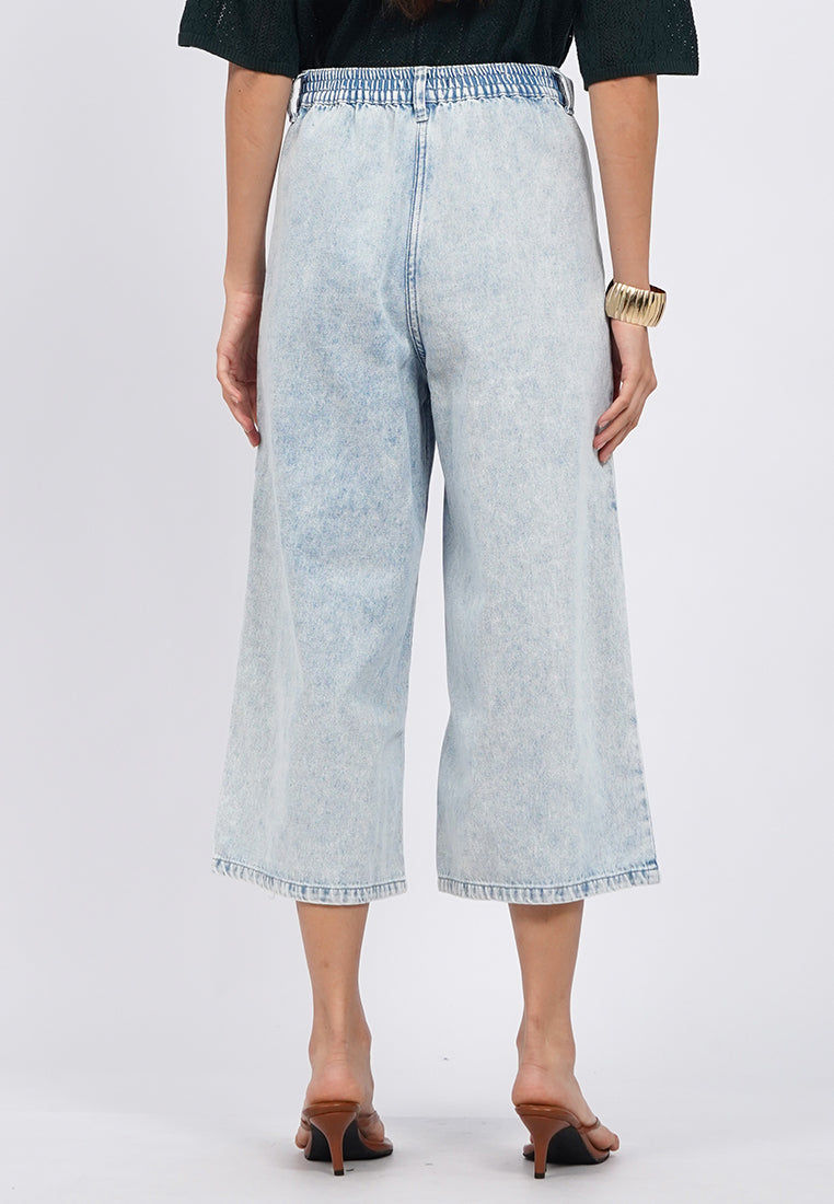 Double Pocket Denim Cullotes