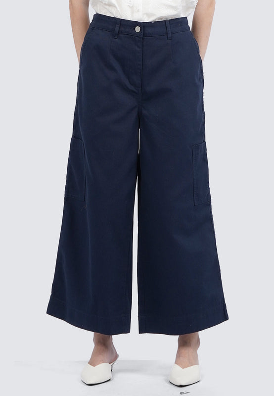 Cullote Pants with Cargo Pocket