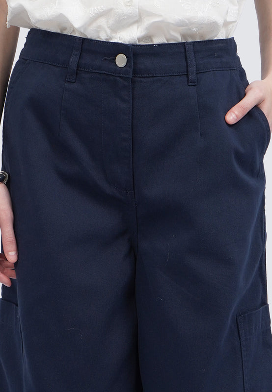 Cullote Pants with Cargo Pocket
