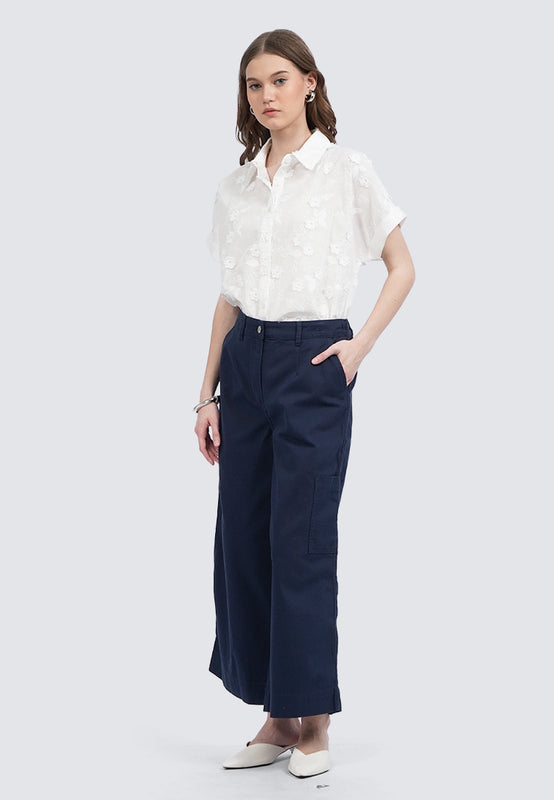 Cullote Pants with Cargo Pocket