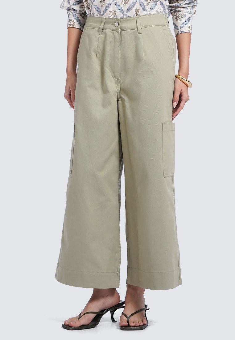 High Waist Culottes with Side Pockets