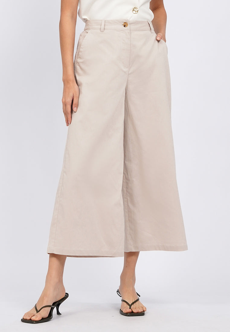 Wide Leg Cullote Pants
