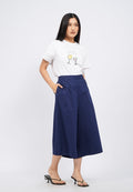 Side Button Cullotes Pants