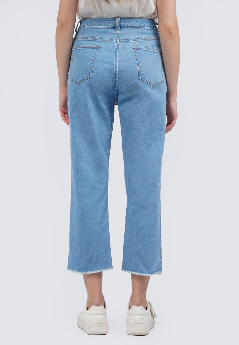 Straight Fit Denim Pants