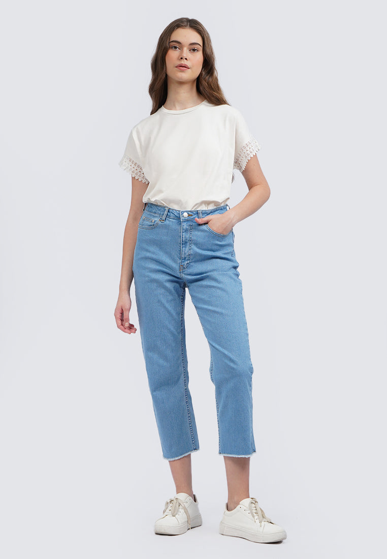 Straight Fit Denim Pants
