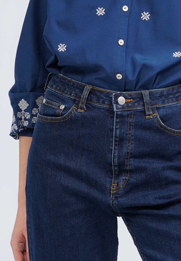 Straight Fit Denim Pants