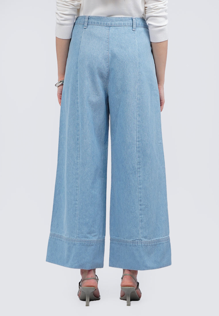 Wide Leg Denim Pants